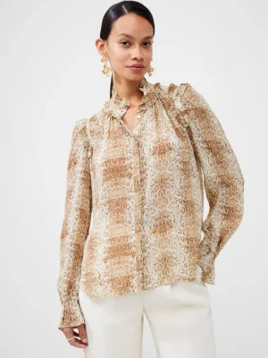Smooth Georgette Ruffle Shirt<FRENCH CONNECTION Outlet