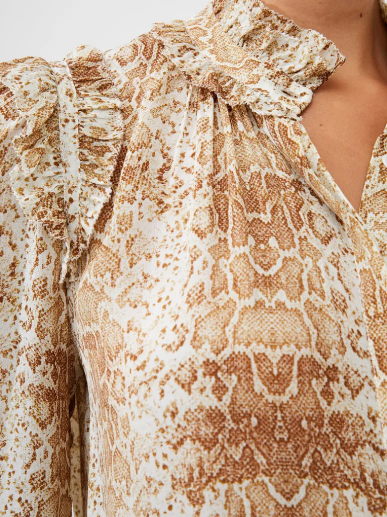 Smooth Georgette Ruffle Shirt<FRENCH CONNECTION Outlet