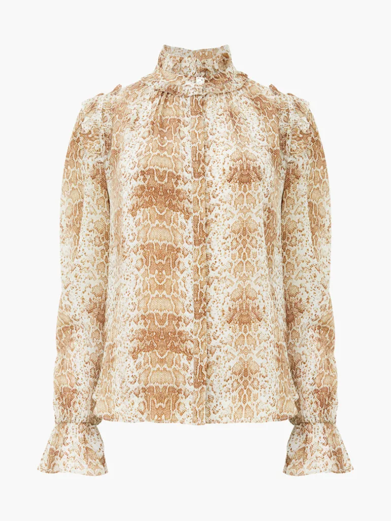 Smooth Georgette Ruffle Shirt<FRENCH CONNECTION Outlet