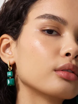Square Glass Huggie Earrings<FRENCH CONNECTION Sale