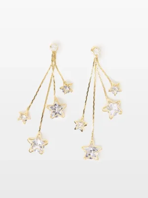 Star Diamante Cascade Earrings<FRENCH CONNECTION Outlet