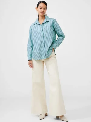 Stripe Poplin Boyfriend Shirt<FRENCH CONNECTION Hot