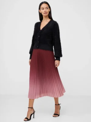 Sunburst Crepe Pleat Midi Skirt<FRENCH CONNECTION Hot