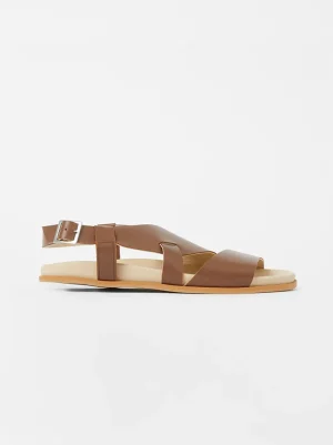 S+W x Branca Asymmetric Footbed Sandals<FRENCH CONNECTION Clearance