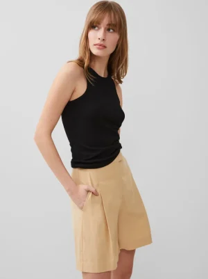 Tallie Textured Racer Tank Top<FRENCH CONNECTION Hot