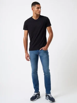 V-Neck Logo T-Shirt<FRENCH CONNECTION Clearance
